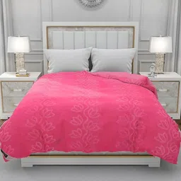 aaradhaya Floral Double Mink Blanket for Heavy Winter image 1