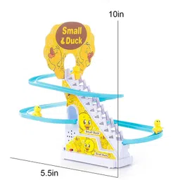 ktrs Duck Climbing Toys,Electric Duck Chasing Race Track Game Set image 5