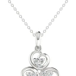 avsar Avsar BIS Hallmark AVP1095WB 14kt Cubic Zirconia White Gold Pendant-picture-14