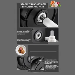 kpdreamland by kpdreamland handle food chopper Electric Vegetable & Fruit Grater & Slicer image 4