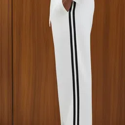dockstreet Men Solid White Track Pants-picture-18