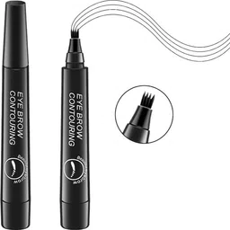 Eyebrow Contouring Pencil Waterproof HD Eyebrow Pen 4 Micro Fork Tip Applicator-image-14