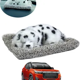 ccmm Universal White Car Interior Dashboard Durable White Sleeping Cute Dog Toy-88 Decorative Showpiece - 15 cm-picture-23