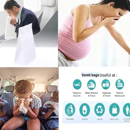 daynacare Vomit Urine Spitng Disposable Dry Perfumed Super Absorbent Bags 10 Pc STRAWBERRY Vomit Bag image 5