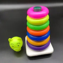 jmv Stacking Colouring Teddy Rings for Kids 7 pcs Multi Colour (Multicolor) image 5