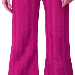 jmb Women Regular Fit Pink Wool Trousers-picture-10