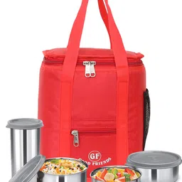 good friend Travel Lunch / Tiffin / Storage Bag for Office, School, Picnic, Carry Bag Waterproof Lunch Bag image 2