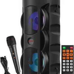 SOUTHTECH Premium Boom X TWS UPTO 12 hours play time with Mic & Remote , 40 W Bluetooth Party Speaker-image-27