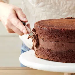 mass pro Stainless Steel Cake Palette Knife/Stainless Steel Icing Spatula Steel, Plastic Cake Server image 3