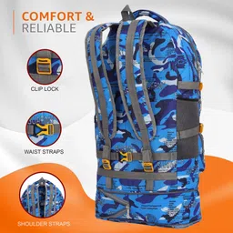 loyal choice Expandable Travel Outdoor Sport Camping Hiking TrekkingBagRucksack-60 L Rucksack - 60 L image 5