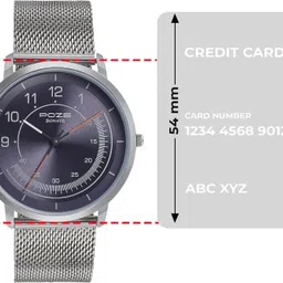 Sonata Poze Anthracite Dial Silver Metal Strap Analog Watch - For Men SP70006SM02 image 4