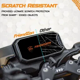 friendzon Screen Guard Protector for TVS Raider Instrument Cluster || Anti Scratch Bike Crash Guard image 5