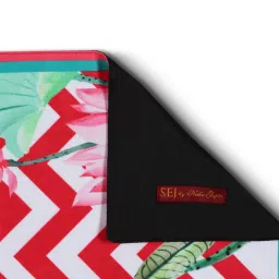 SEJ by Nisha Gupta Geometric Pink Cotton Table Runner image 2