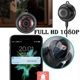 SIOVS WiFi with Phone App Wireless 02 Mode Recording 1080p Hd Mini Nanny Cams with Motion Detection & Night Vision Spy Camera image 2