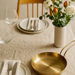 samusagya pcs Stainless Steel Plate Multi-Compartment Serving Tray Fry Pan 30 cm diameter 1 L capacity image 5