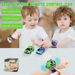 bestie toys Mini Remote Control Watch Car 2.4 GHz Cartoon Watch Car Toy image 3
