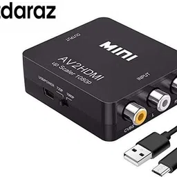 atdaraz TV-out Cable AV RCA Input to HDMI Output Converter UP Scaler Full HD Video 720/1080P-picture-19