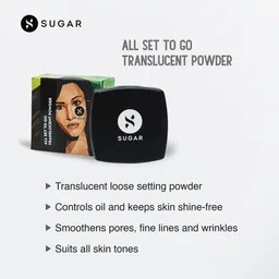 sugar cosmetics All Set To Go Translucent Powder Compact image 3
