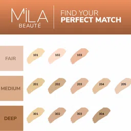 mila beauté Long Wear Weightless Foundation Flawless Matte Finish With SPF15, Foundation image 5