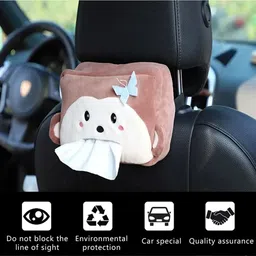 pivdo Car Tissue Paper Holder Car Tissue Box for Car Interior Accessories Vehicle Tissue Dispenser image 3