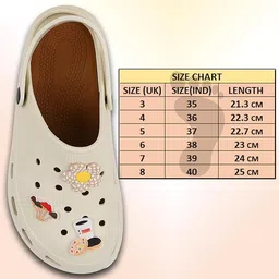 gimme ! Women's Classic Comfort Clogs with Decorative Charms, Purple, Ventilated Design image 3