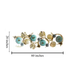 creator handicrafts Golden Rings Abstract Metal Wall Art image 4