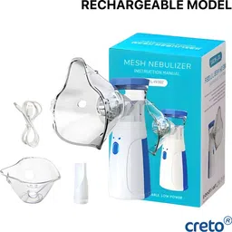 CRETO JSL-W302 Mesh Nebulizer Rechargeable for Kids & Adults (Built-in Battery) Nebulizer-image-19