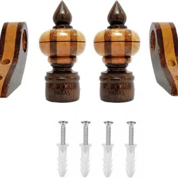 paras Beige Curtain Knobs, Rod Rail Bracket, Curtain Hooks, Curtain Rods, Curtain Rings Metal-picture-15
