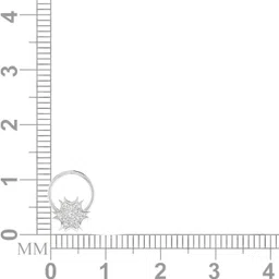 avsar Monali 18kt Diamond White Gold Nose Wire image 4