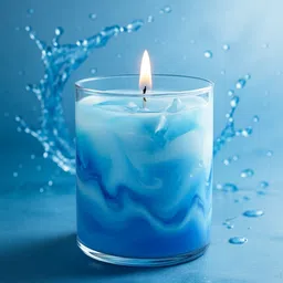 flipkart smartbuy Blueberry Ice Milk Aroma Candle for Home Décor | Soy & Gel Wax Fragrance Candle image 2