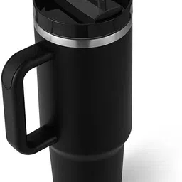 natrisuper NAITRISUPER Quencher H2.0 Tumbler with Lid and Straw,black Stainless Steel Tumbler image 2