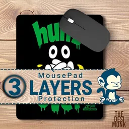 The Desi Monk Hung Over Anti Skid Mouse Pad for Laptops and Computers Non Slip Base Mousepad image 4