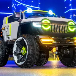 ebabykart 4X4 Heavy Duty 12V Electric Ride On Jeep For Kids With Remote Control 1-7Yrs Jeep Battery Operated Ride On image 4