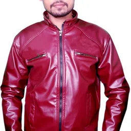 shreyatrend Men Solid Leather Jacket image 4