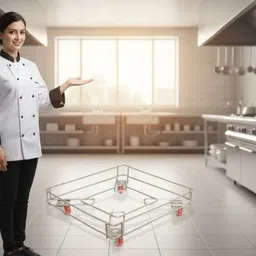 masox store Stainless Steel Kitchen Trolley-picture-18