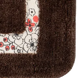 saral home Brown Cotton 55 x 16 Inches Hand Tufted Floor Runner image 4