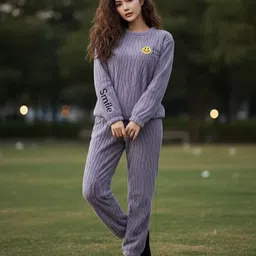 bluelock Self Design Women Track Suit image 1