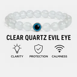 crystal and shades Crystal, Tiger's Eye, Evil Eye Beads, Agate, Crystal, Jade, Quartz Bracelet-picture-27