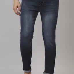 linaria Men Slim Mid Rise Blue Jeans-picture-26