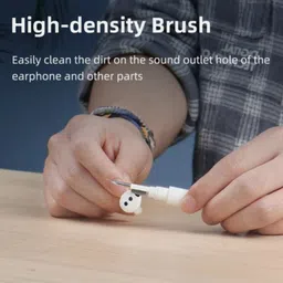 MAK 3 in 1 Multifunction Earbuds Cleaning Pen with Soft Brush, for Airpods,Earphones for Mobiles, Laptops image 3