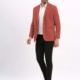 showoffff Men Solid Single Breasted Casual Blazer image 5