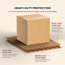 flockidos Corrugated Cardboard 6"X3.8"X1.5", Ideal for packing small products like cosmetic,accessorie,gift items Packaging Box image 4