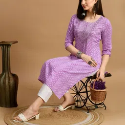 selket Women Printed Viscose Rayon Straight Kurta-picture-38