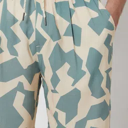 mufti Solid Men Beige Regular Shorts image 2