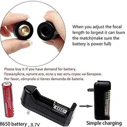 FABUNIK Premium Laser Light Pointer With Different Modes, Rechargeable, Charger Inside image 3