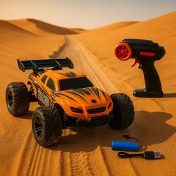 primo cleats ThunderClaw Monster Truck RC 24 cm, Rechargeable, Vacuum Tyres(PACK OF 1) image 5