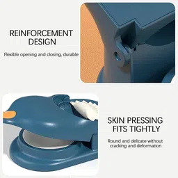 Cold Crownmart 2-in-1 Dumpling & Momos Maker Tool Kitchen Set Manual Dough Press image 4