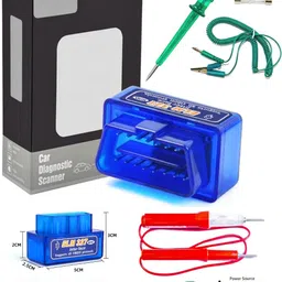 ELM 327 OBD V2.1 Adapter Bike Scanner with Voltage Tester and Continutiy Tester OBD Reader-image-11