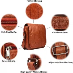 jairaj Tan Men Sling Bag Men Sling Bag extra large side bag for men image 4