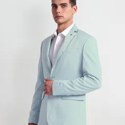 arrow Men Geometric Print Single Breasted Formal Blazer image 4